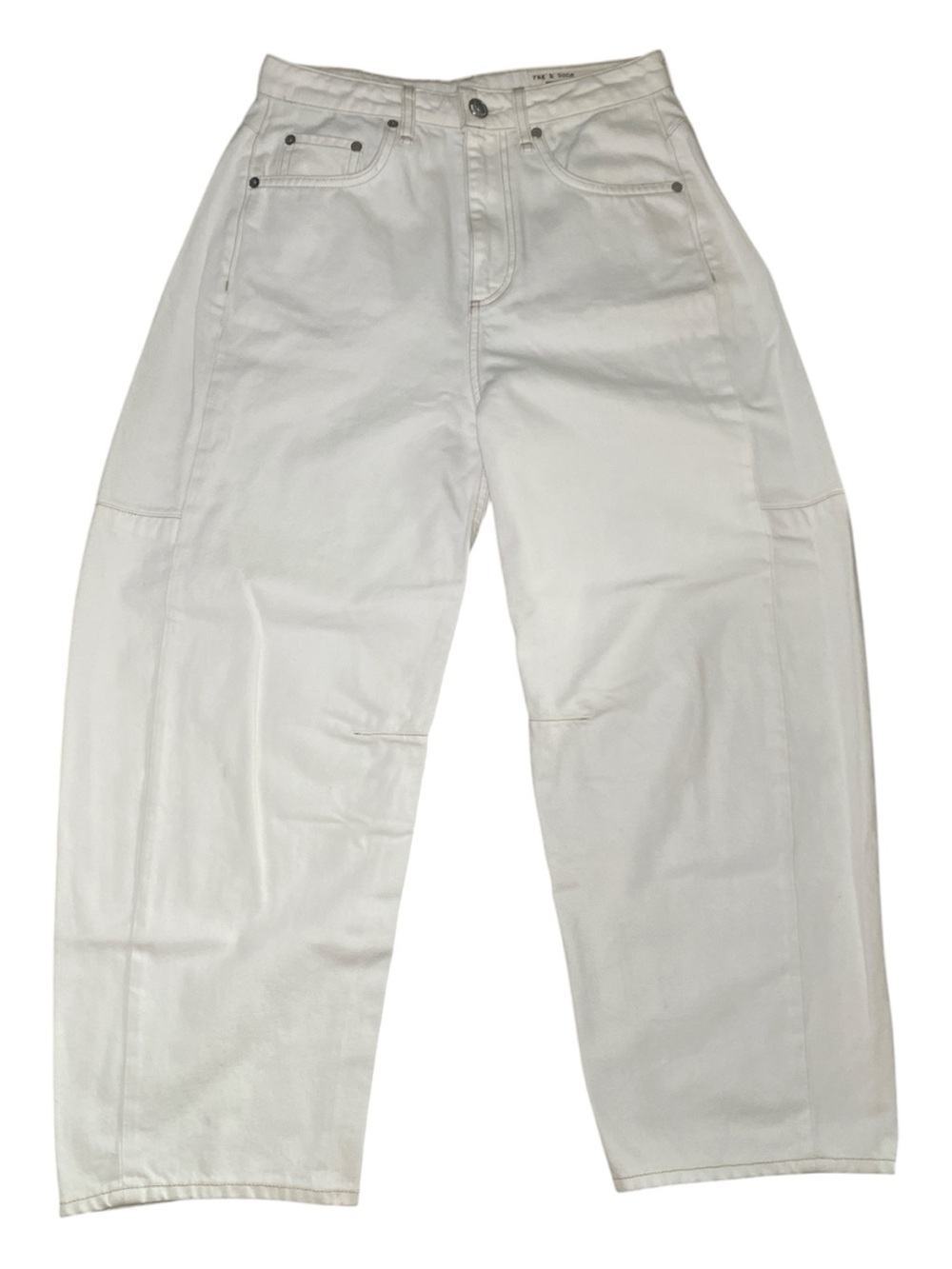rag & bone White Charlie High Rise Barrel Jeans sz 26